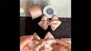 Как сделать бантик своими руками✂️😍How to make a bow with your own hands.