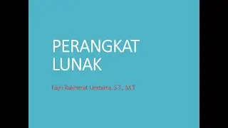 Rekayasa Perangkat Lunak - Perangkat Lunak (Software)