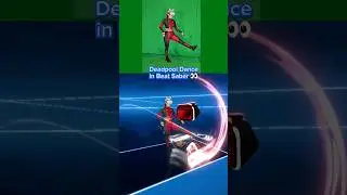 Deadpool Dance in Beat Saber VR. Meta Quest 3. NSYNC - Bye Bye Bye. LadyPool.