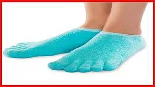 NatraCure 5-Toe Gel Moisturizing Socks (Helps Dry Feet, Cracked Heels, Calluses, Cuticles, Rough