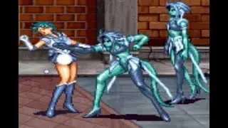 AC:美少女戦士セーラームーン/女性型妖魔の集団に攻撃されるマーキュリー(bishoujo senshi sailor moon)