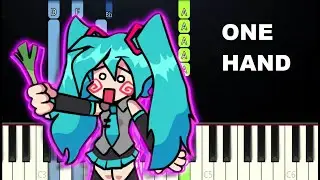 Aishite - Kikuo - Friday Night Funkin - Hatsune Miku Mod (One Hand Piano Tutorial)