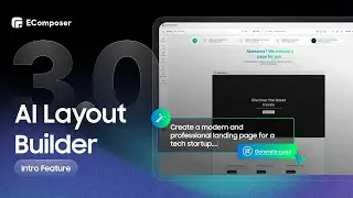 EComposer 3.0: AI Layout Builder – From Idea to Page in Seconds | Unlock Your Design Freedom