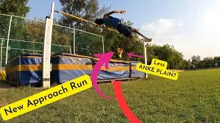 Trying a NEW HIGH JUMP APPROACH! 😃😀✌️