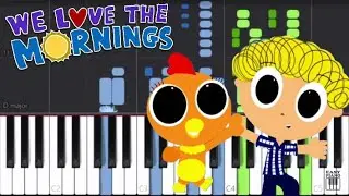 We Love The Mornings - The Sunny Side Up Show - Piano Tutorial by Easy Piano
