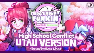 FNF Doki Doki Takeover PLUS+ - High School Conflict ( UTAU Version )