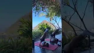 Nico Tagliafico disfruta de sus vacaciones haciendo ejercicios. junto a su esposa Caro Calvagni ❤🥰👏💪