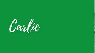 Carliculum Intro Video