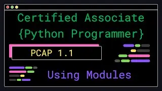 PCAP 1.1 - Using Modules - Certified Associate Python Programmer