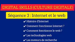 DIGITAL SKILLS (CULTURE DIGITALE) S2 / Séquence 3 : Internet et le web