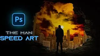 Creating a FICTIONAL scean in Photoshop | Speed Art