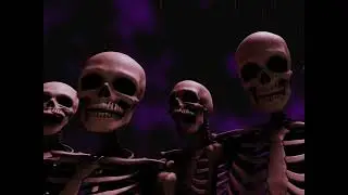 skeleton meme in 3d