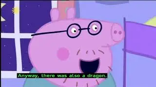Учим английский язык вместе со свинкой Пеппа 1   The Sleepy Princess with subtitles