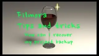 How can I recover my project backup