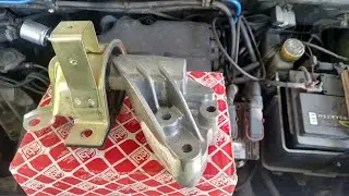 Замена верхней правой подушки двигателя Fiat doblo 1.4л,  2008