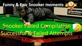 Funny & Epic Fails Snooker Moments | Successful and Failed Attempts | Muhammad Tanvir Iqbal Malik