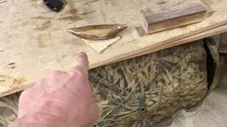 1st prototype of walnut kayak from firewood