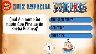 🏴‍☠️Quiz ONE PIECE - 38 Perguntas - Dúvido acertar todas as respostas.
