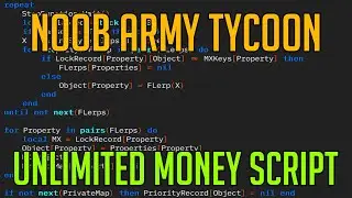 NOOB ARMY TYCOON | HACK/SCRIPT | UNLIMITED MONEY SCRIPT