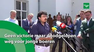 Geen victorie maar doodgelopen weg voor jonge boeren