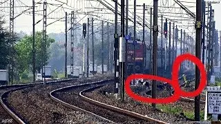 INDIAN RAILWAYS : EXCLUSIVE FOOTAGE OF LIVE ACCIDENT in front of GIMB - HWH Garbha Exp.[HD]