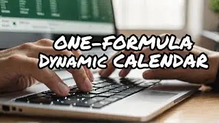 How to Make Dynamic Calendar In Excel | Excel Monthly Calendar with Just One Formula