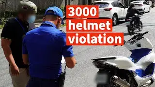 Counterflow without helmet or license?