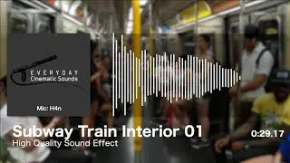Subway Train Interior 01 | HQ Sound Effect