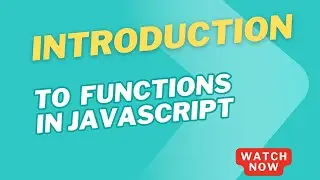 INTRODUCTION TO FUNCTION IN jS