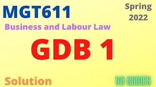 MGT611 GDB Solution Spring2022 / 