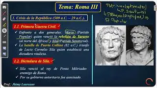 2DO A -  ROMA III: CRISIS DE LA REPÚBLICA (PRIMERA PARTE)