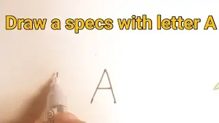 How to draw specs with letter A || easy drawing || arts and painting