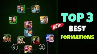 Top 3 Best Formations In eFootball 2024 Mobile || Best Formation eFootball 2024 🔥