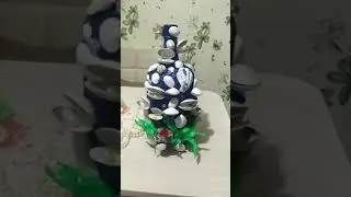 морская бутылка, оформление ракушки.
