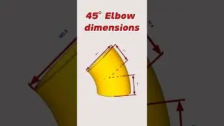 45-degree elbow dimensions