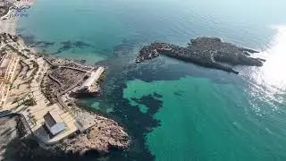 Flying around Cartagena coast