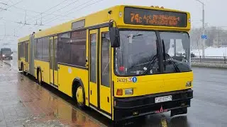 МИНСК (Беларусь) | Поездка на Автобусе; МАЗ-105.065; гос. АЕ 8327-7; марш. 140. (11.03.2023 г.)