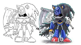 How to draw Metal Sonic