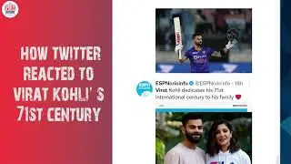 How Fans & Players Reacted To Virat Kohli's 71st Century #viratkohli