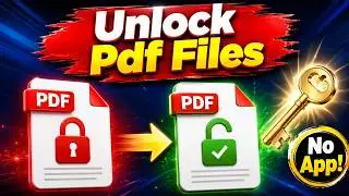 How to Remove Password from PDF File – No App | Unlock PDF Files
