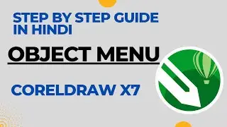 Object Menu Bar in Coreldraw in Hindi Step by Step Guide. 