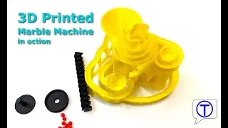 3D Printed Marble Machine in Action