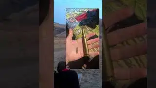 What happens when a .50 caliber bullet hits a rock? 