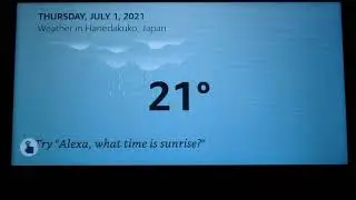 Alexaの日英ちゃんぽん気象情報アナウンス