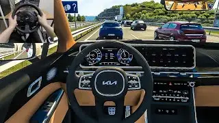 Euro Truck Simulator 2 - KIA Carnival 2022 | Traffic jam [Steering Wheel Gameplay]