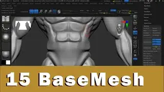 Esculpindo Personagem no Zbrush P15 #grátis​ #basemesh​ free #modelo​ base #stl​ zbrush free