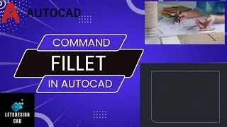 Fillet command in autocad | Fillet | Autocad | Commands