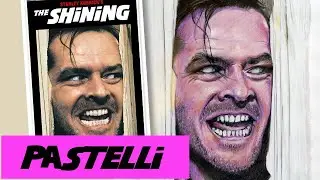 Jack Torrence(Jack Nicholson) di SHINING, come l'ho disegnato | pastelli e carboncino