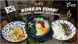 Let’s make KOREAN FOOD! 🇰🇷🥢 (Beef Bulgogi | Tteokkbokki | Bibimbap)