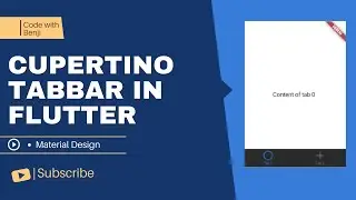 flutter tutorial: CupertinoTabBar class in flutter